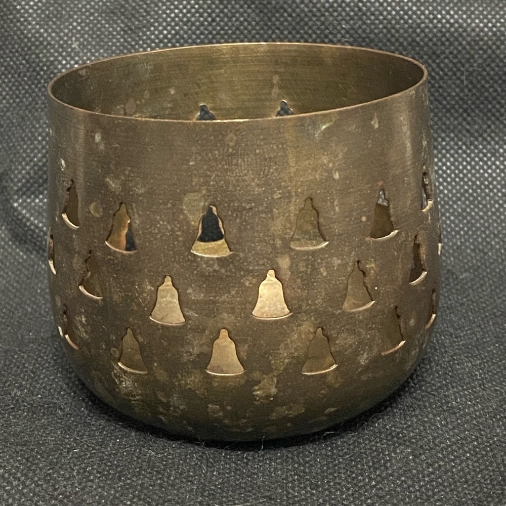 Vintage Solid Brass mini vase